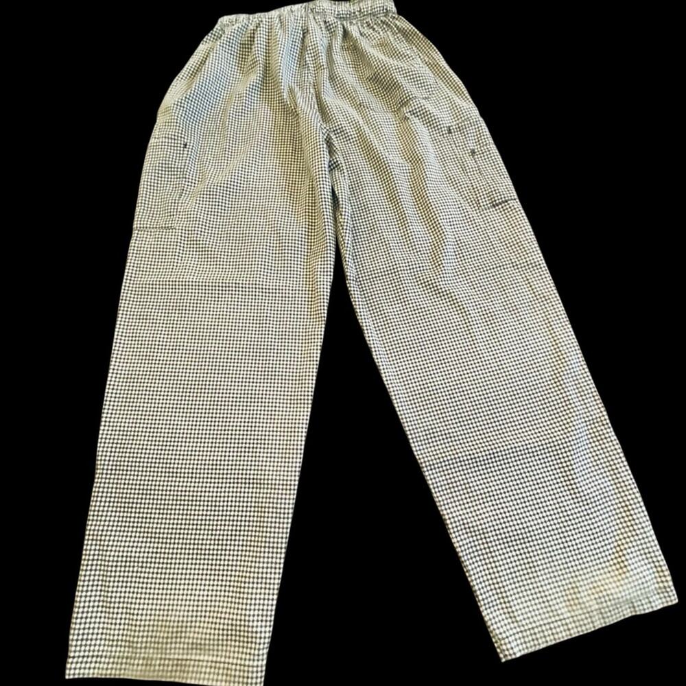 Natural Uniforms Classic Houndstooth Chef Pants NWOT